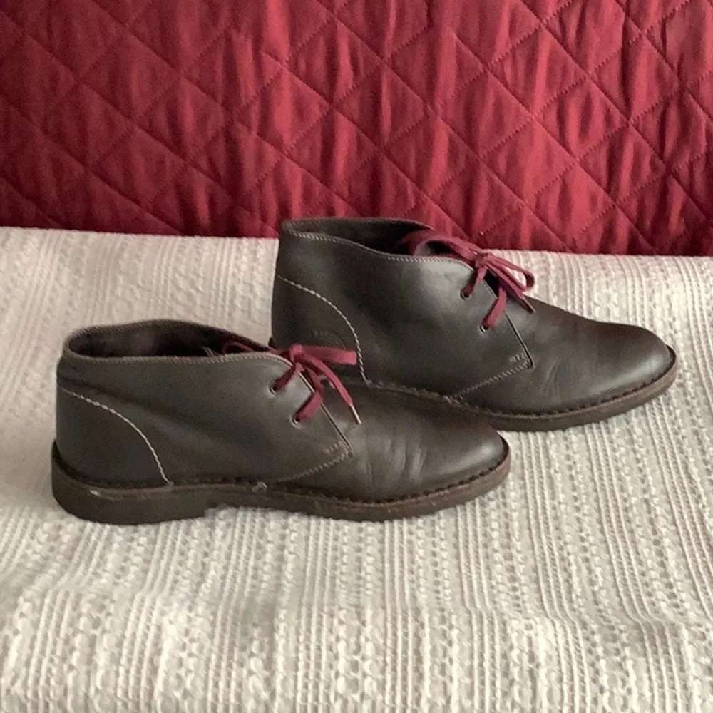 Italian chukka boots leather women sz 38